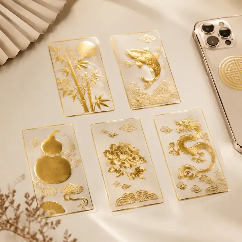 足金金卡手机贴
